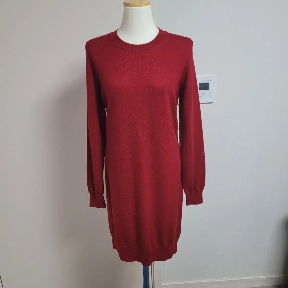 バーバリー レッド チェック ニット ONE PIECE