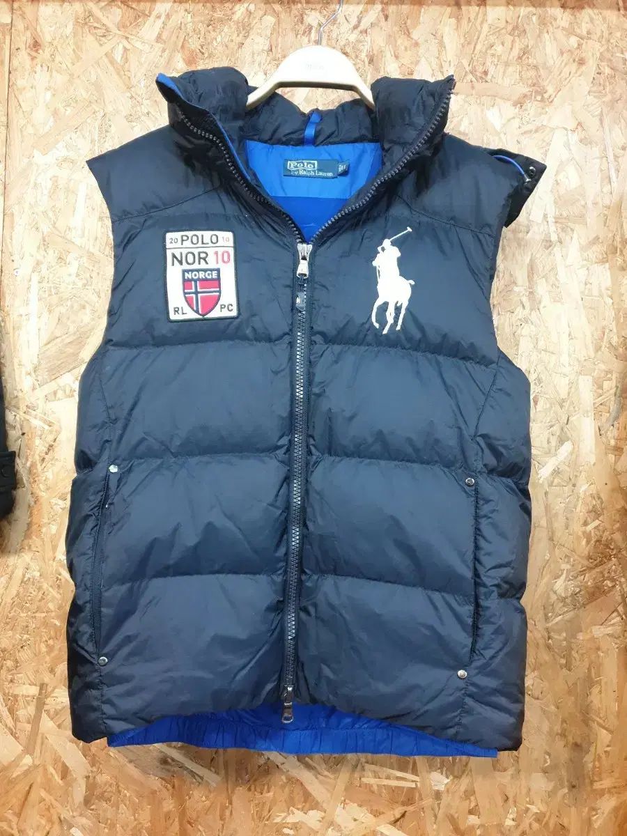 ポロラルフローレン ダウン ベスト ネイビー