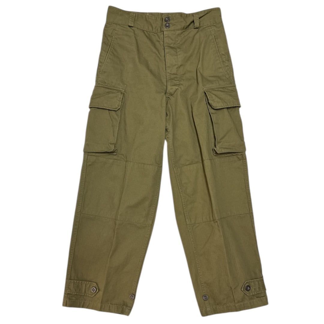 ALIER AIZENAY French Military Herringbone Cargo Pants
