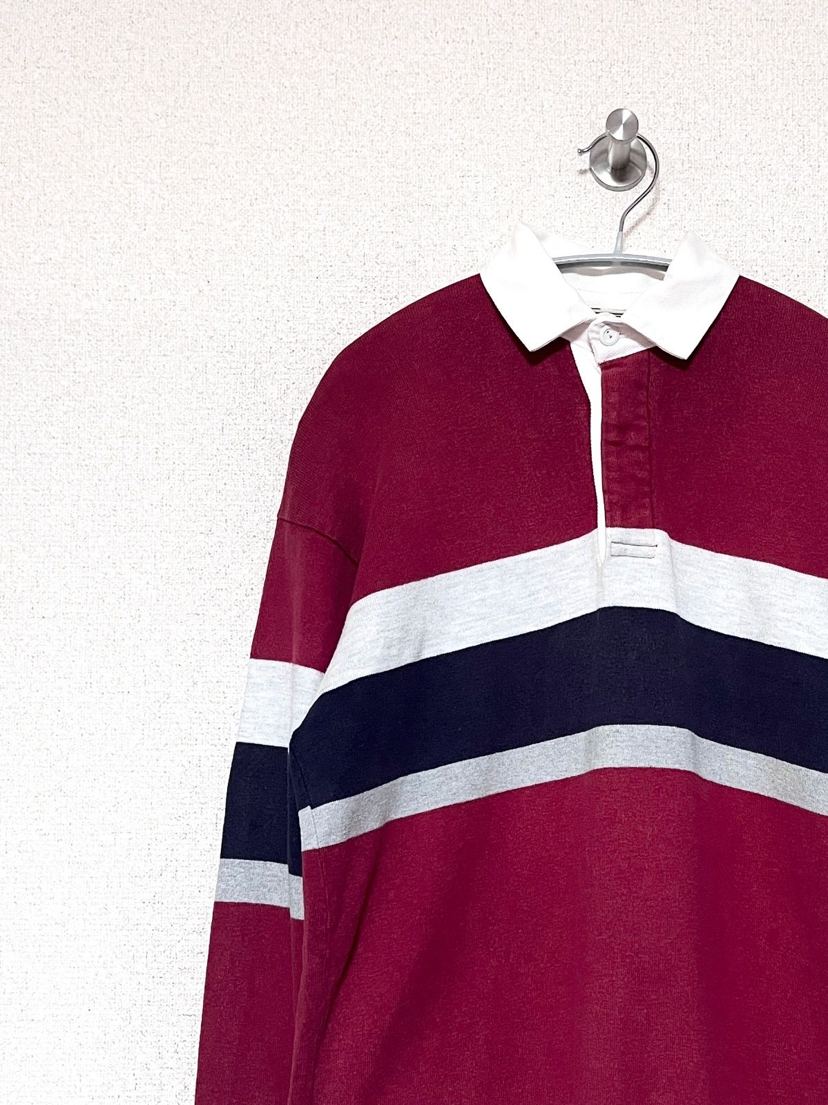 L.L.Bean】80-90s USA製 ラガーシャツ llbean エルエルビーン