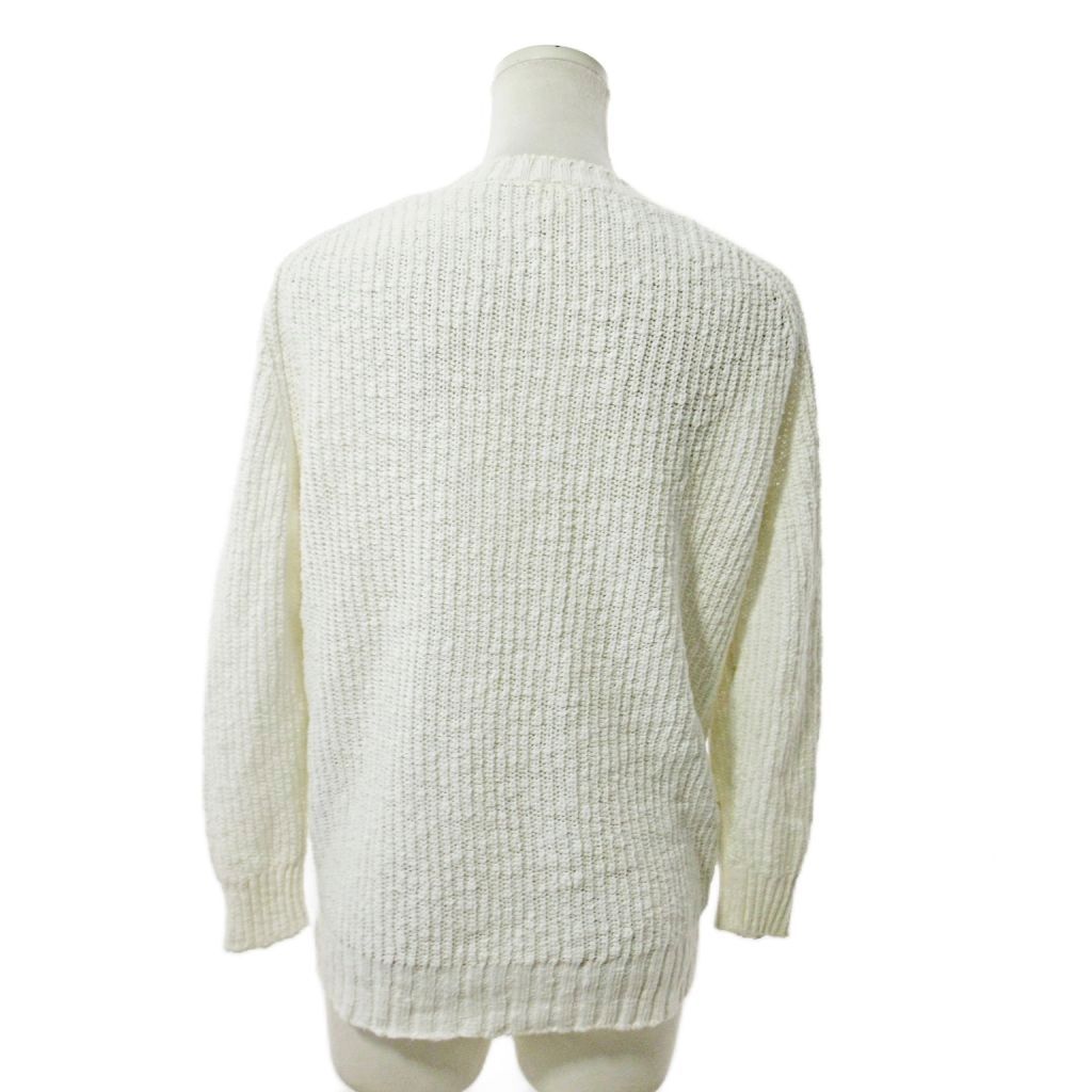 bukht / Ron Herman ホワイトニット長袖 ロンハーマン Ron Herman RHC 長袖 クルーネックニット カットソー