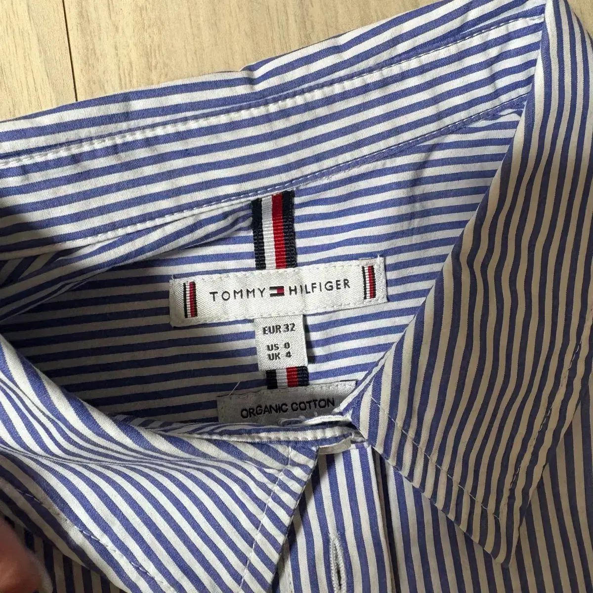  トミーヒルフィガー シャツ ONE PIECE 長袖 七分袖 ひざ丈ワンピース