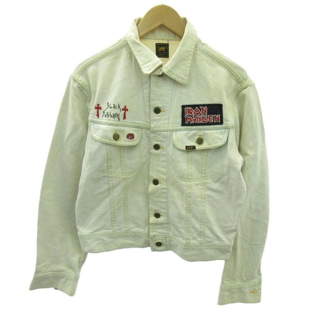 リー LEE ヴィンテージ 80s 101J ホワイトデニムジャケット ワッペン