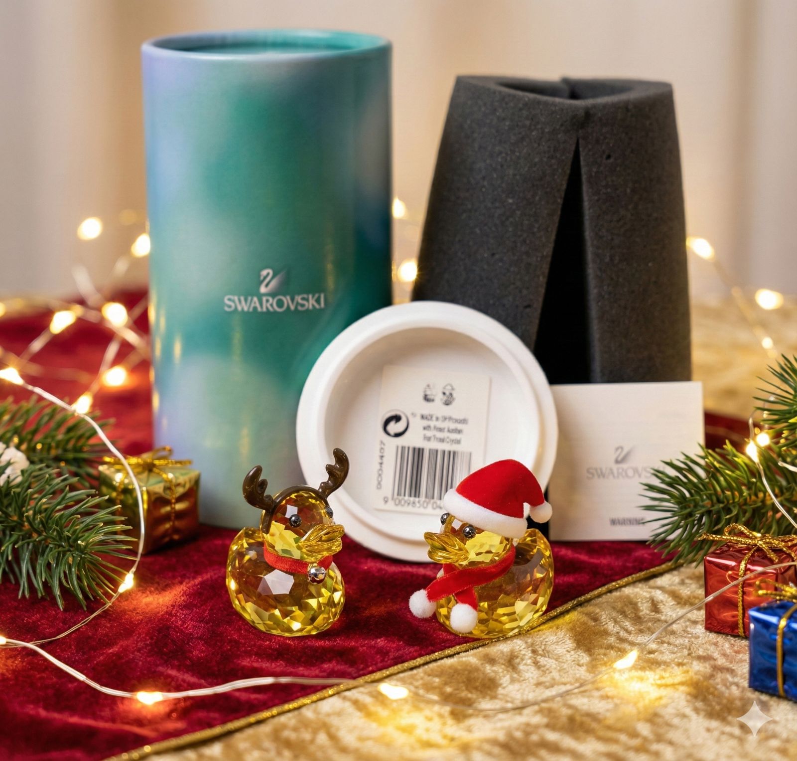 スワロフスキー ラブロッツ アヒル 2体セット 完備品 配送安全