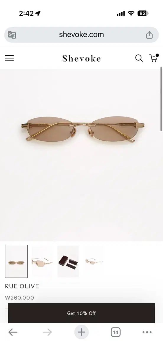 쉬보크 shevoke rue olive サングラス メガネ