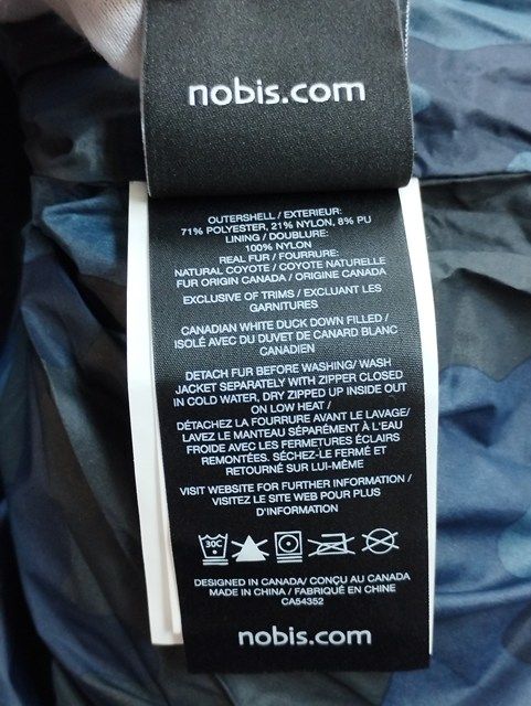  P 093 秋冬 nobis ノビス ダウンコート S ブルー系 カモフラージュ柄 PAYTON レディース その他 ジャケット アウター