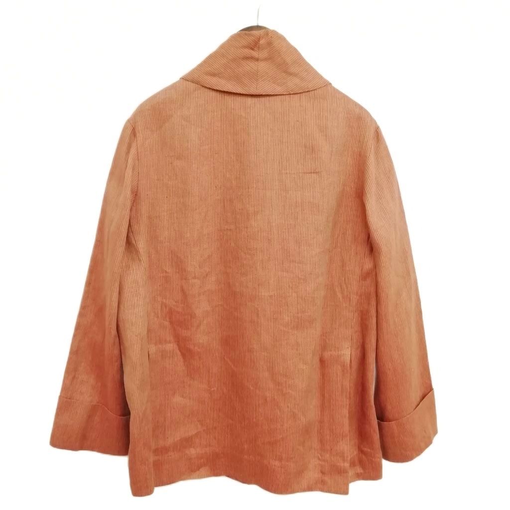 ロメオジリ ROMEO GIGLI リネン ヘリンボーン ショールカラー