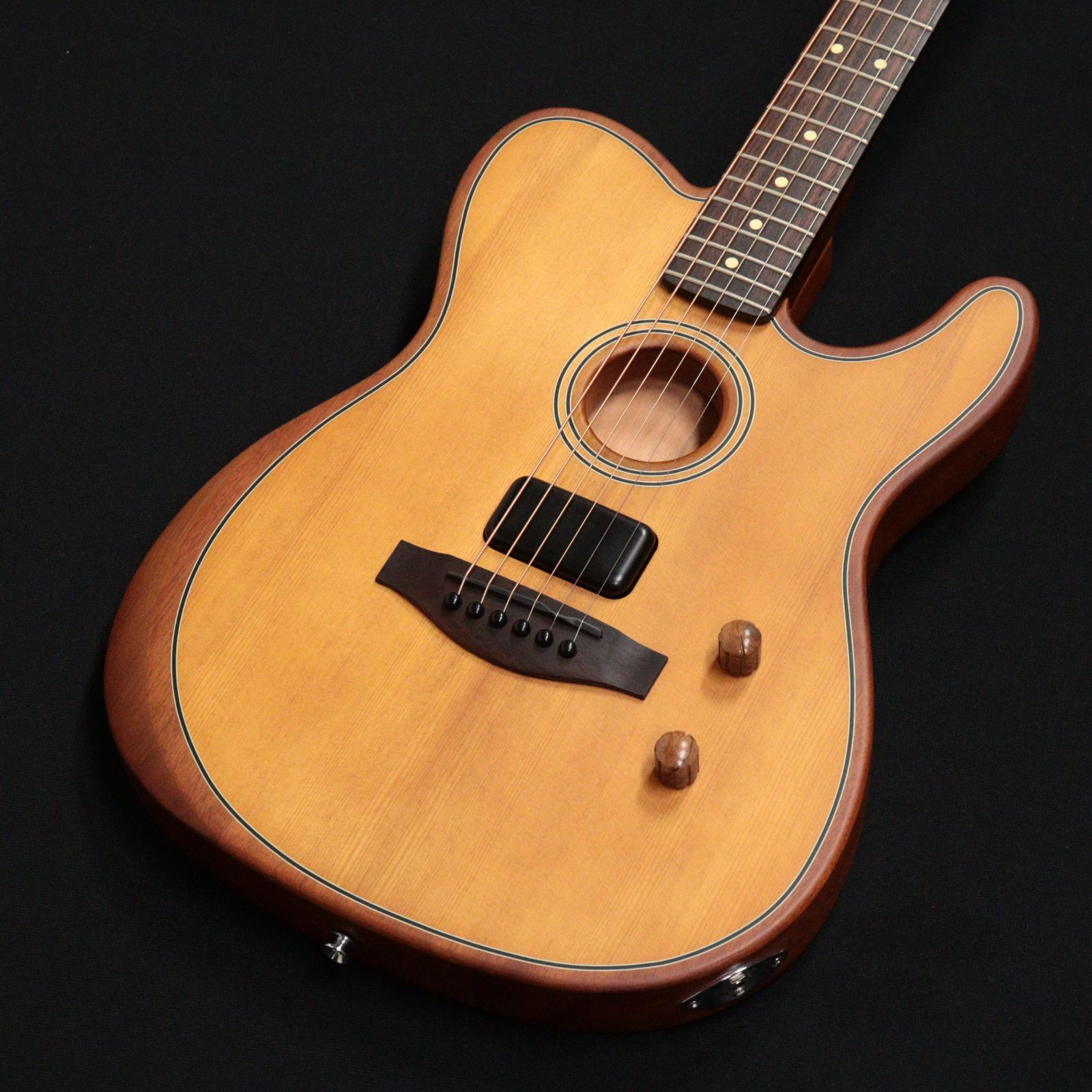 現物画像 Fender Acoustasonic® Standard Telecaster® Aged Natural アコスタソニック テレキャスター