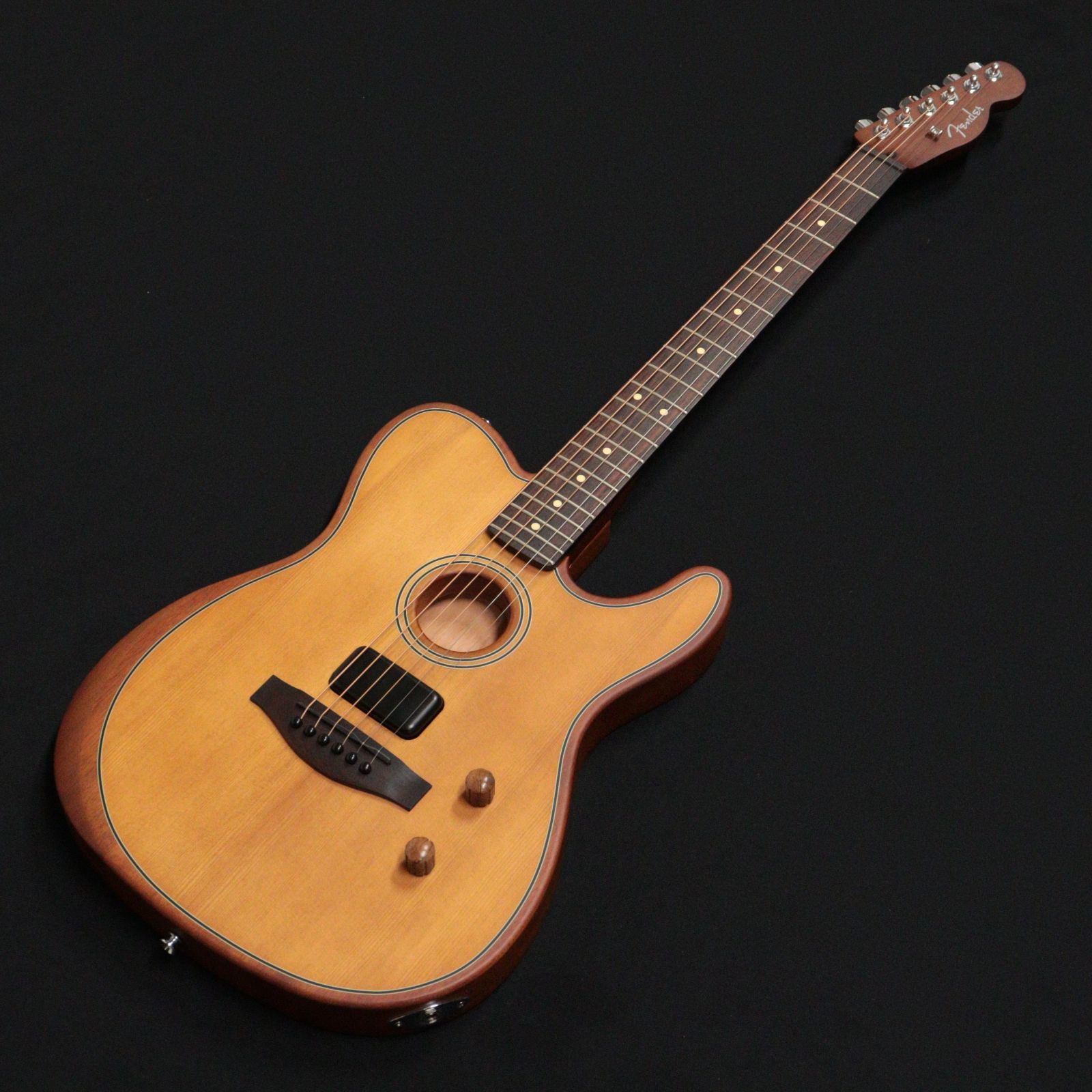 現物画像 Fender Acoustasonic® Standard Telecaster® Aged Natural アコスタソニック テレキャスター