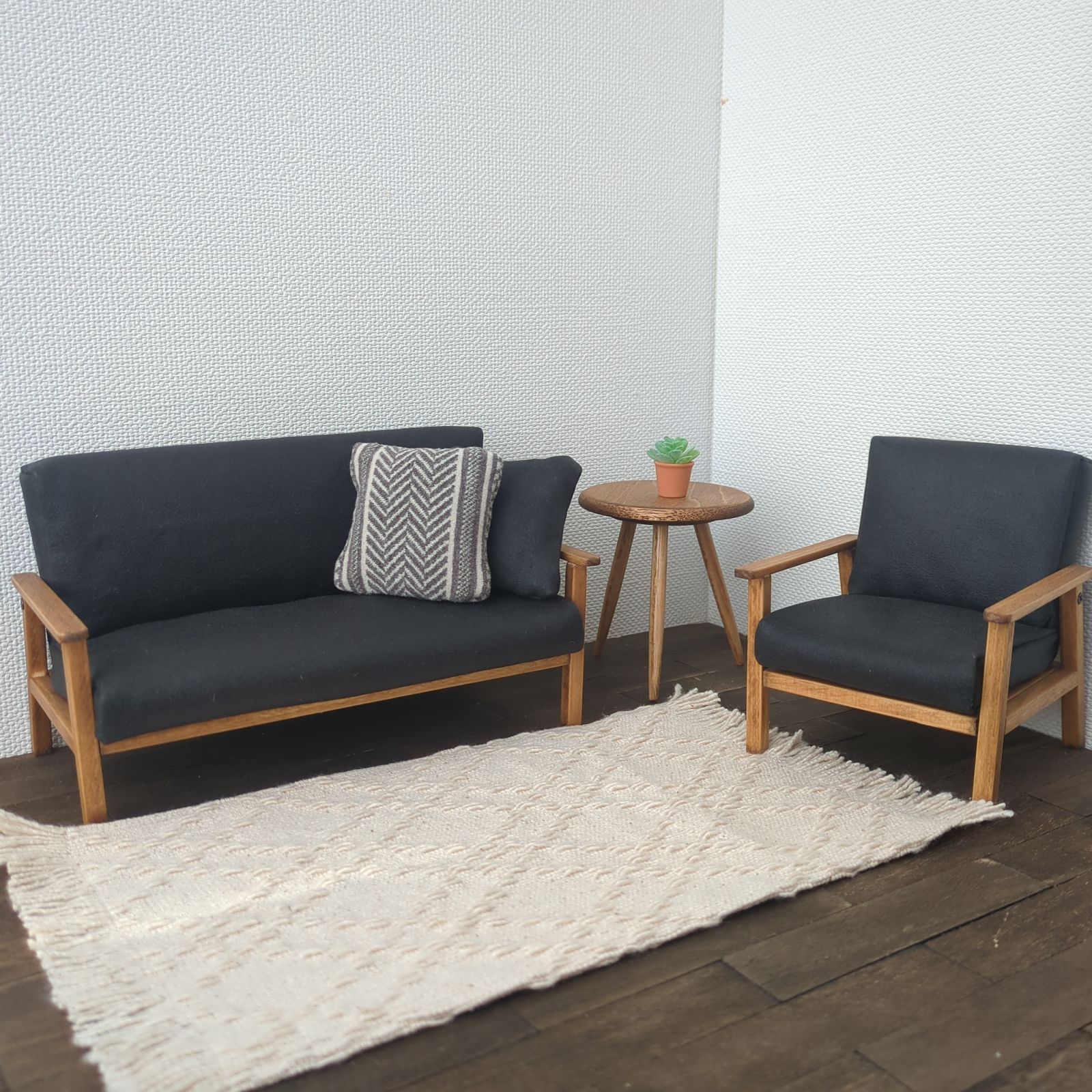 a-three〔 木枠ソファセット 〕ドールハウス ミニチュア ブライス リカ