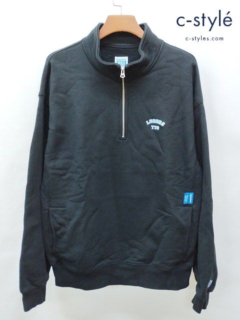 L535 [人気] Liberaiders リベレイダース HEAVY WEIGHT FLEECE HALF ZIP スウェット トレーナー L ブラック | 