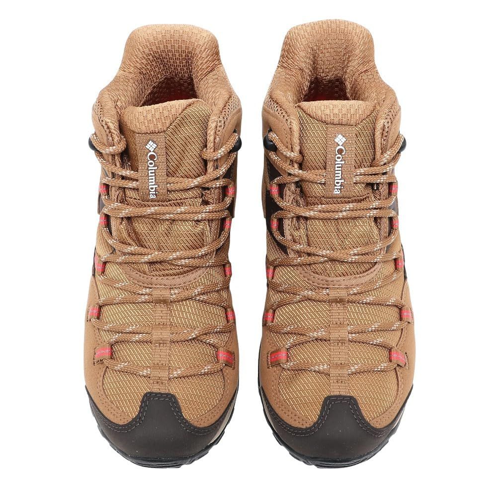  コロンビア セイバー ファイブ ミッド アウトドライ ワイド ELK RED CORAL 25.5 CM ベージュ その他 靴