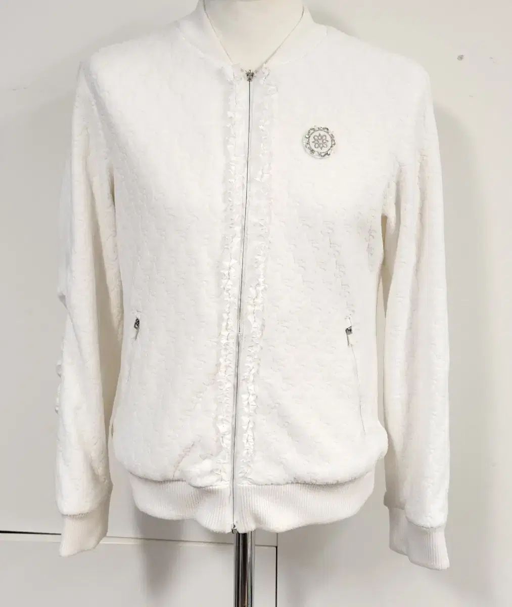 St ANDREWS セント アンドリュース シャーリング デザインテープ 防風 ジップアップ S 85