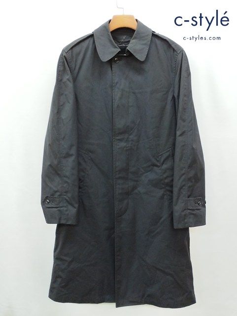 I982 [人気] ブランド不明 ステンカラーコート 36 ブラック US.NAVY 8405-01-220-2548 | 