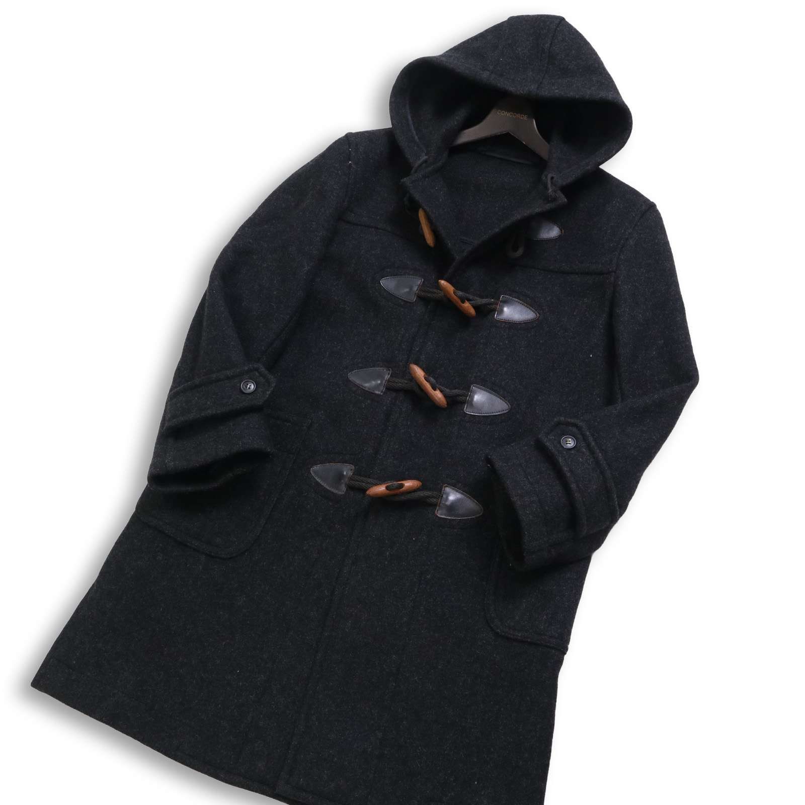 80 s VAN JAC ヴァン ジャック 秋冬 ダッフル コート Sz M メンズ 灰 グレー