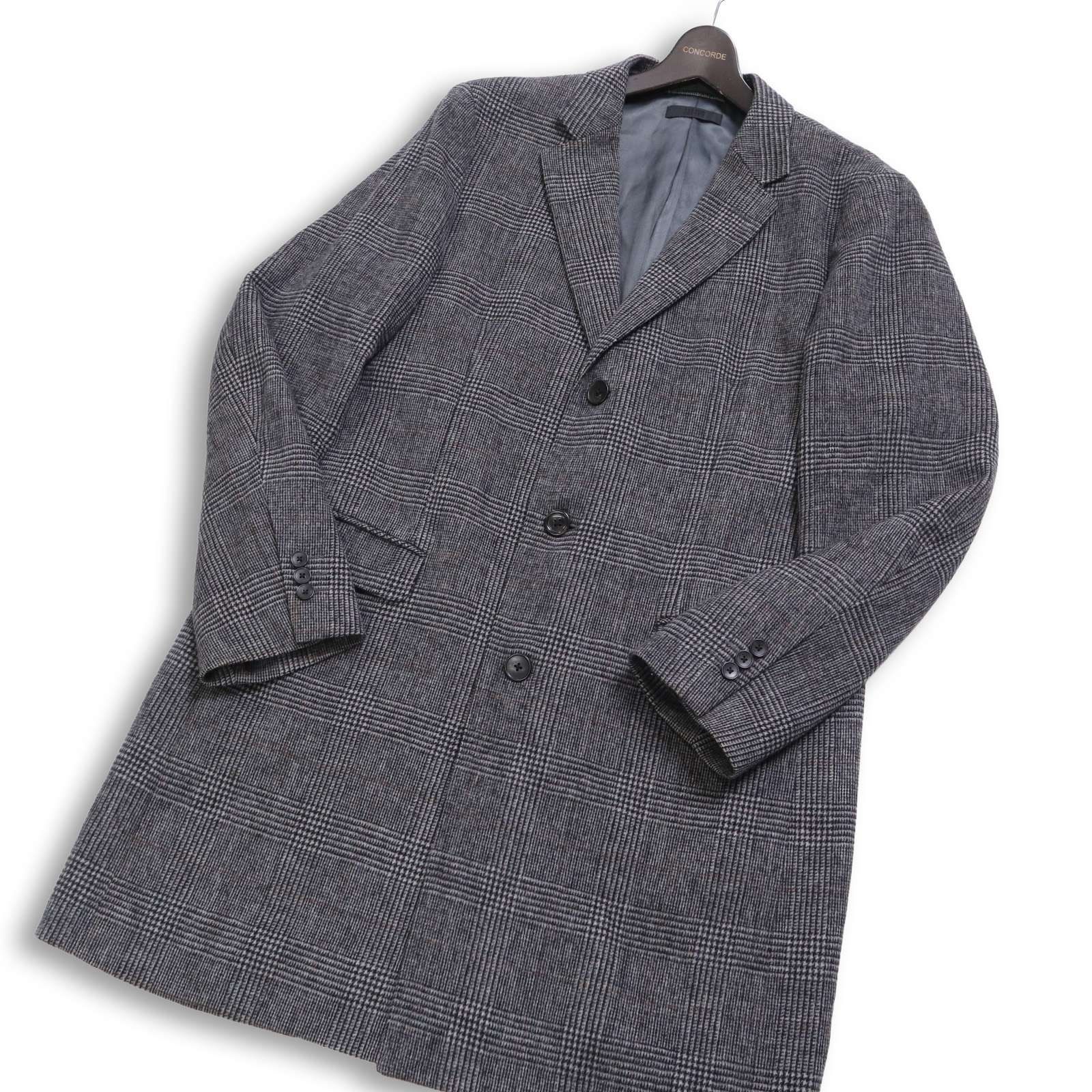 UNIQLO ユニクロ 秋冬 ウール カシミヤ☆ グレンチェック チェスター