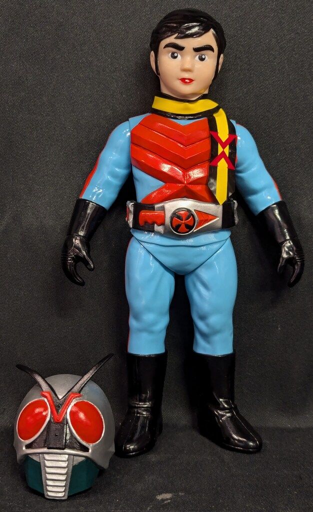 メディコム・トイ×東映レトロソフビ★仮面ライダーXライダーマンセット 東映レトロソフビコレクション 仮面ライダーX ソフビ フィギュア