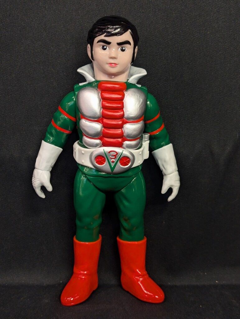 メディコム・トイ 東映レトロソフビコレクション 仮面ライダーV3 仮面