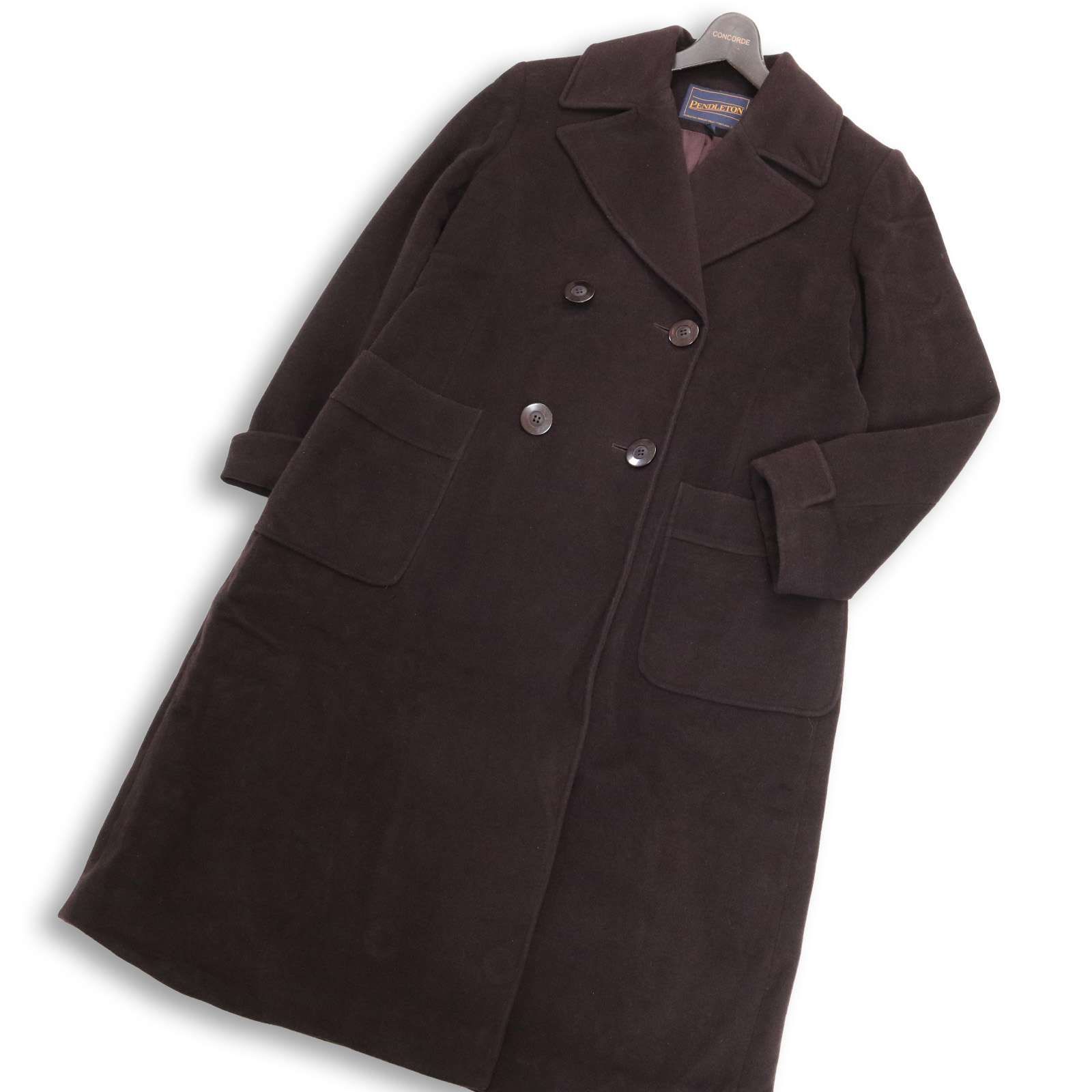 PENDLETON ペンドルトン 秋冬☆ シルク&ウール ロング ダブルブレスト