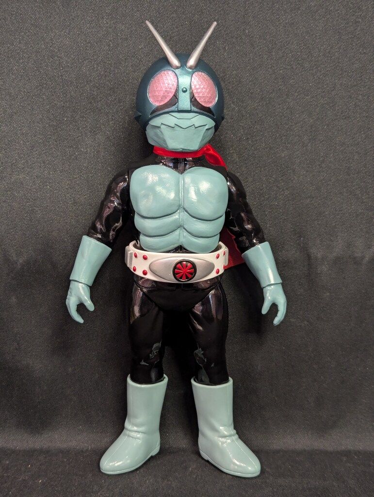 メディコムトイ　東映レトロソフビ 仮面ライダー 仮面ライダー旧1号 MEDICOM TOY - 仮面ライダー旧1号(DX版) (仮面ライダーより)