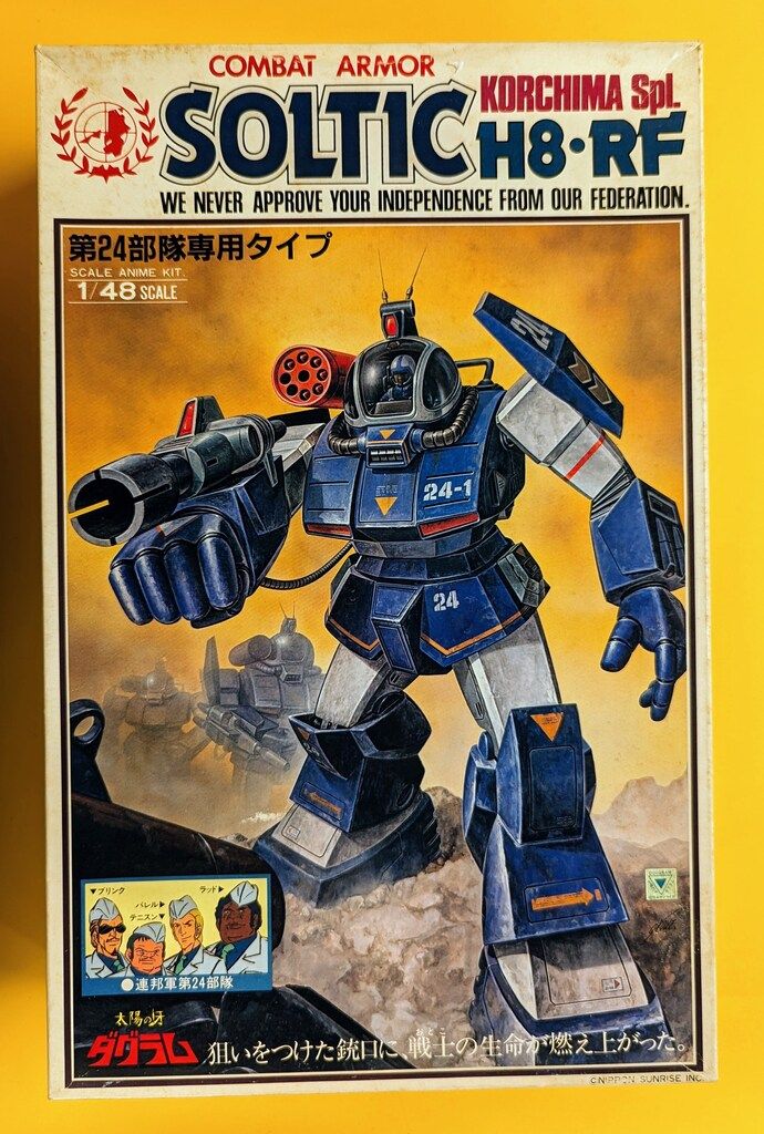 タカラ ダグラム/1/48スケールアニメキット 第24部隊ソルティック(青