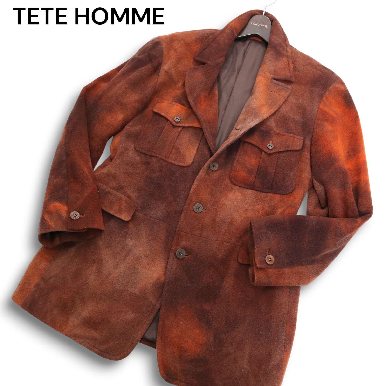 90s☆ TETE HOMME par KATOH KAZUTAKA テットオム 秋冬☆ ムラ染め 