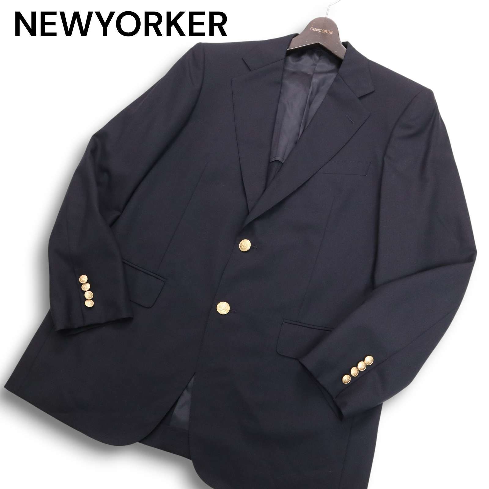 NEWYORKER ニューヨーカー 通年 刻印 金ボタン☆ ブレザー テーラード