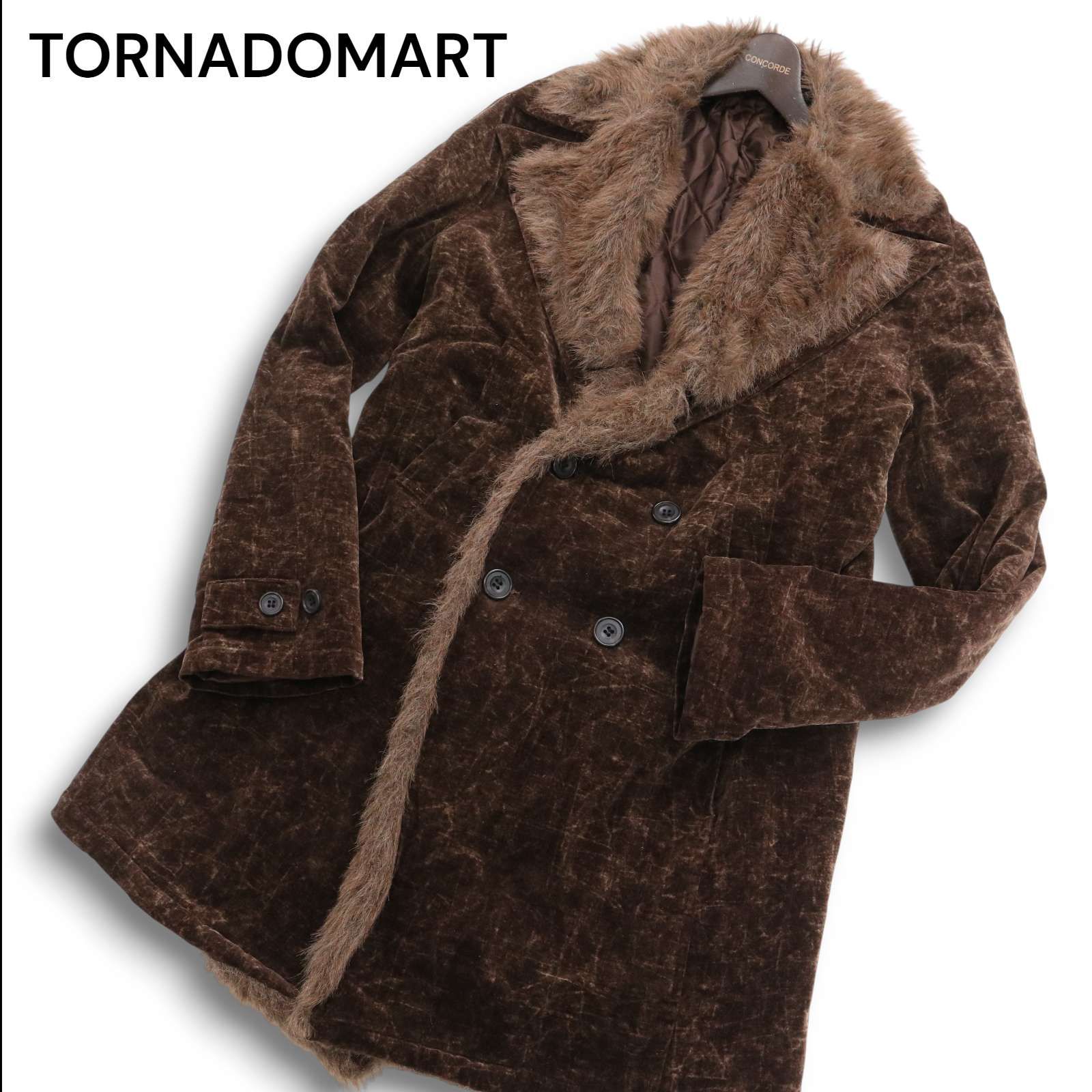 Y2K 00s☆ TORNADOMART トルネードマート 秋冬 クラック柄☆ 毛皮調