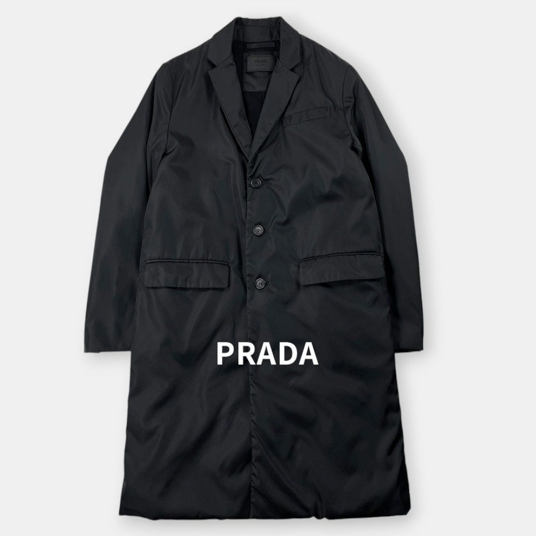 PRADA プラダ 19AW 中綿 ナイロン チェスターコート SGB111 S192 I18