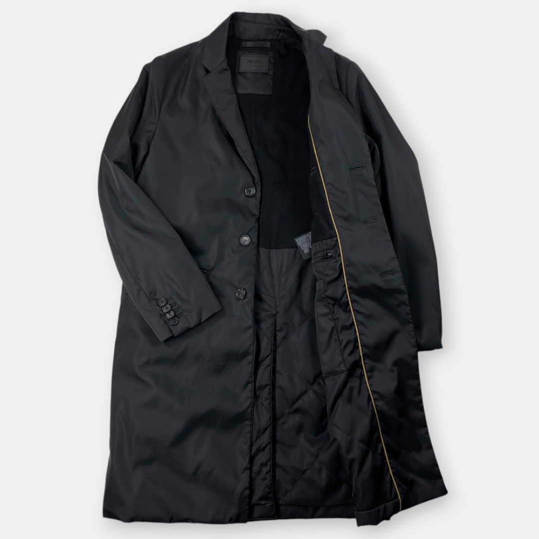 PRADA プラダ 19AW 中綿 ナイロン チェスターコート SGB111 S192 I18