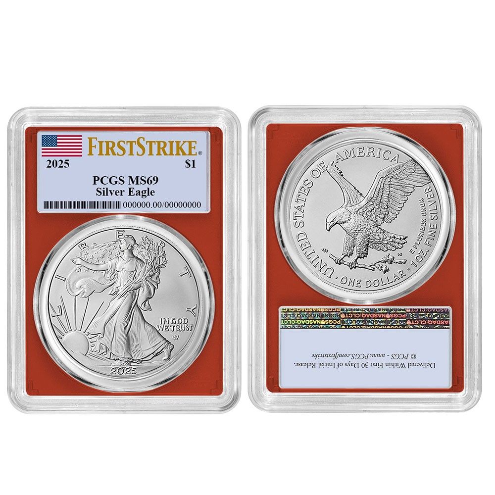 最新　2025年 イーグル銀貨　PCGS シルバーイーグル　アメリカ 銀貨 楽天市場】【新品】 シルバー 1オンス 「アメリカ イーグル銀貨」 2025