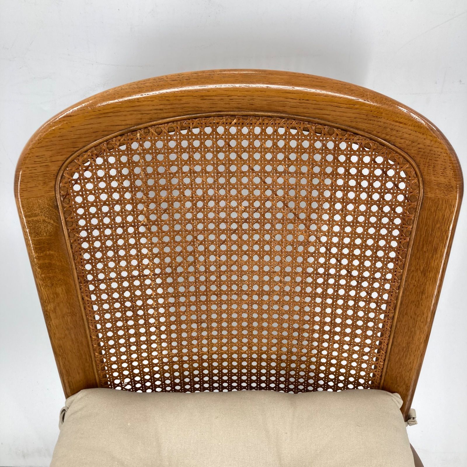 カリモク ダイニングチェア  ラタン 曲げ木 籐  レトロ ビンテージ　送料込み オールドカリモク ダイニングチェア ラタン 曲げ木 籐 レトロ
