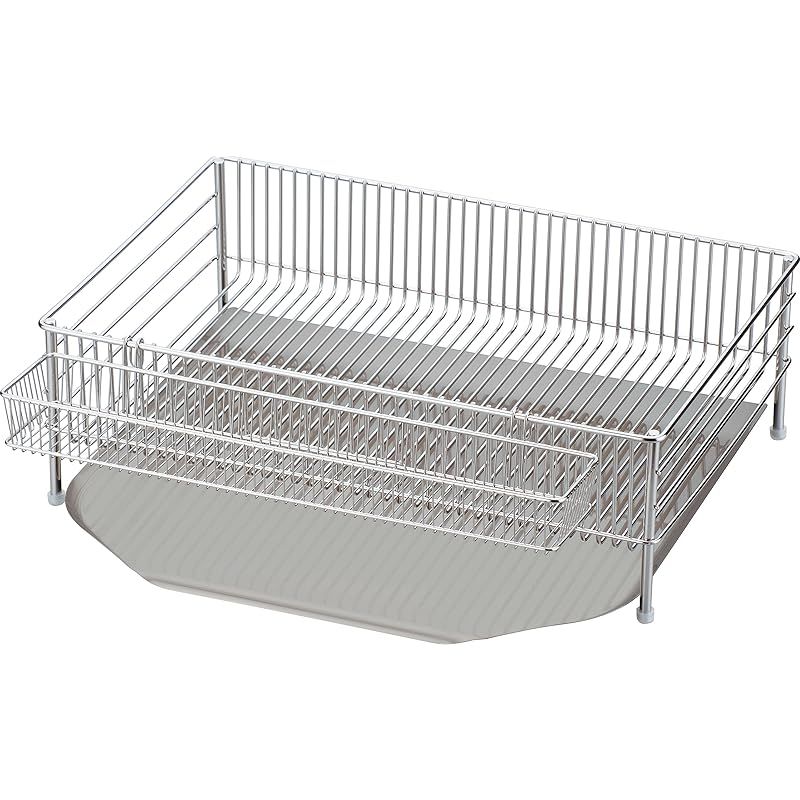 ラバーゼ la base 水切りかご大 縦置タイプ 3点セット DLM-8585