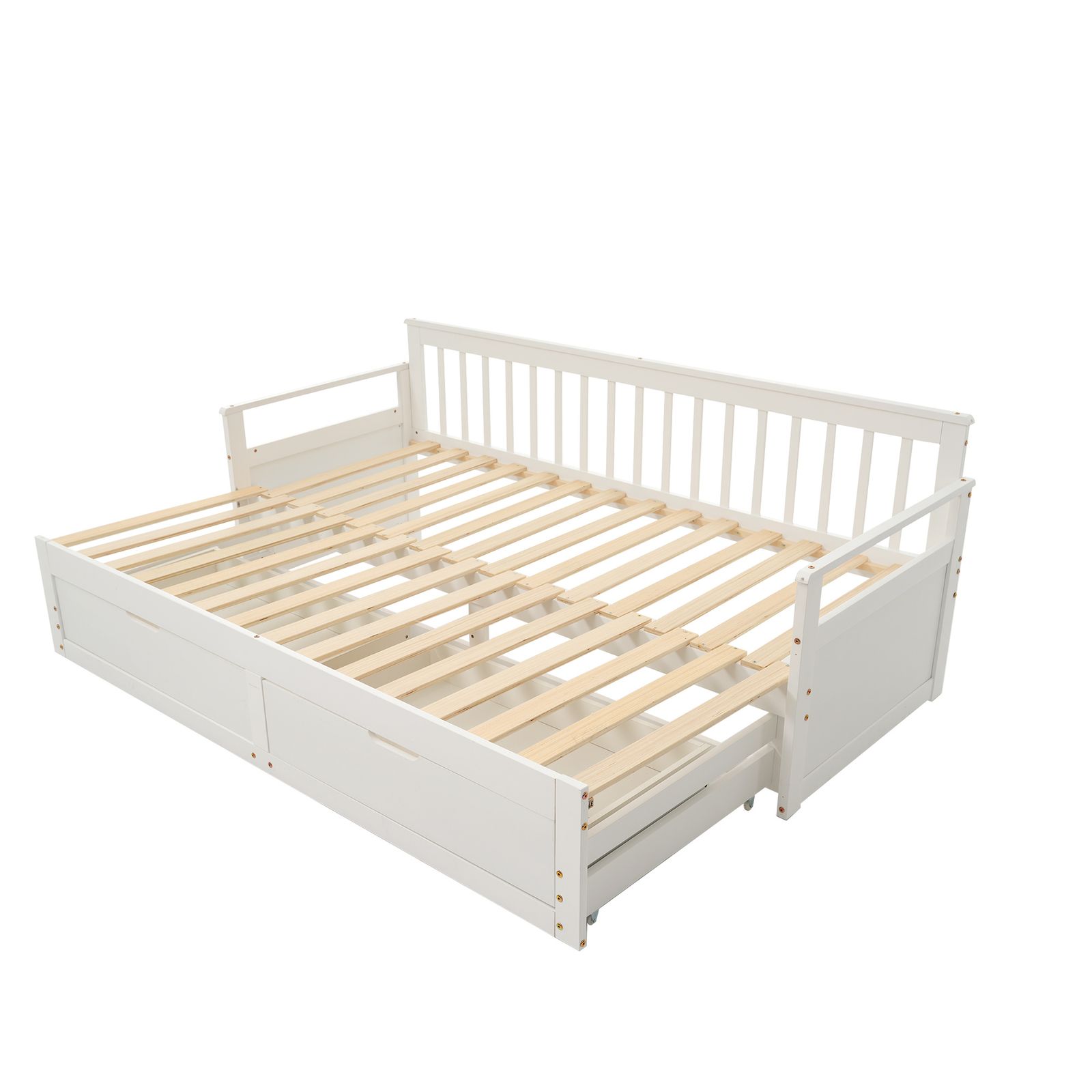 幅70cmマット2個付 ソファベッド ディベッド 伸長式ベッド 木製