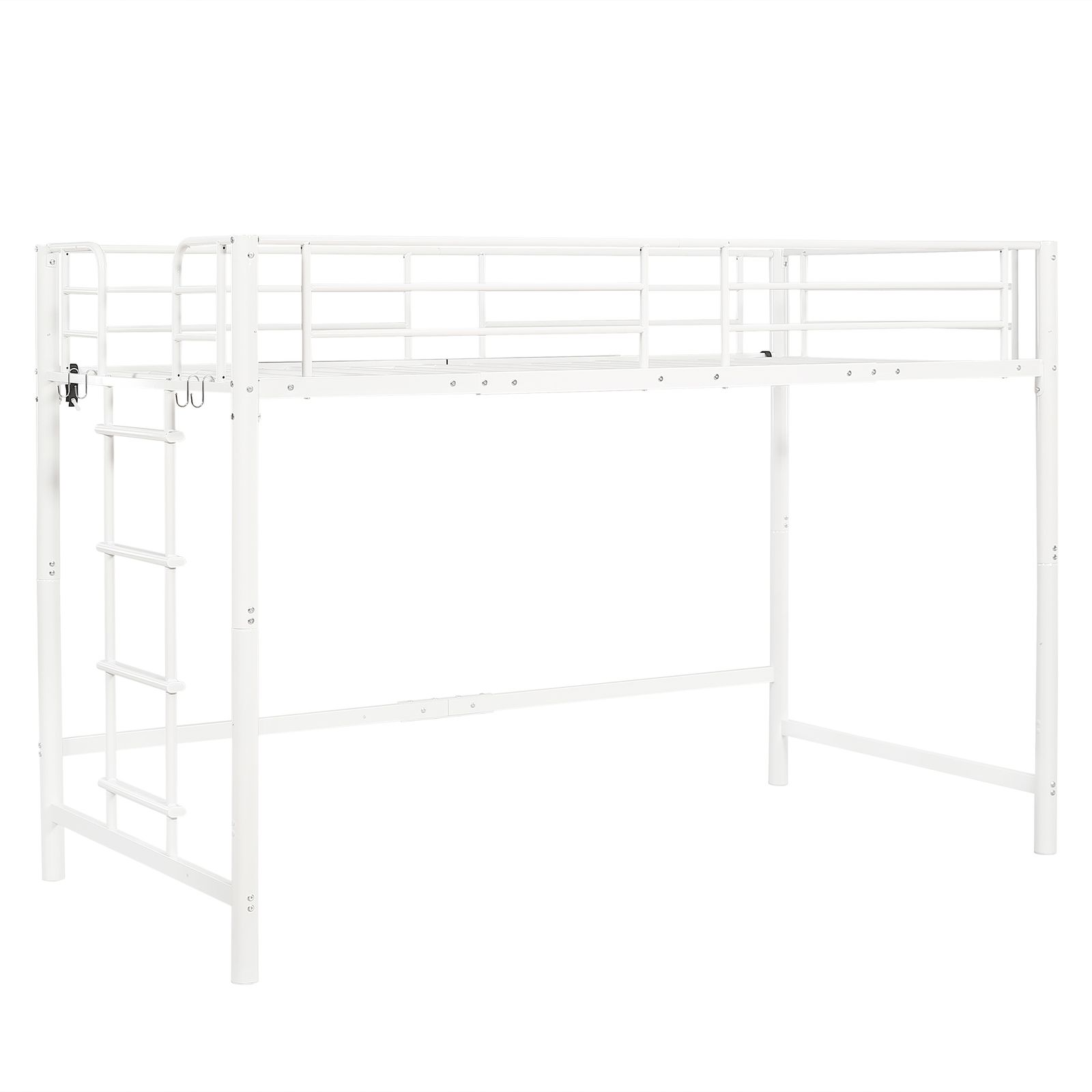 高さ140cm ロフトベッド パイプベッド シングル 耐荷重150kg システム