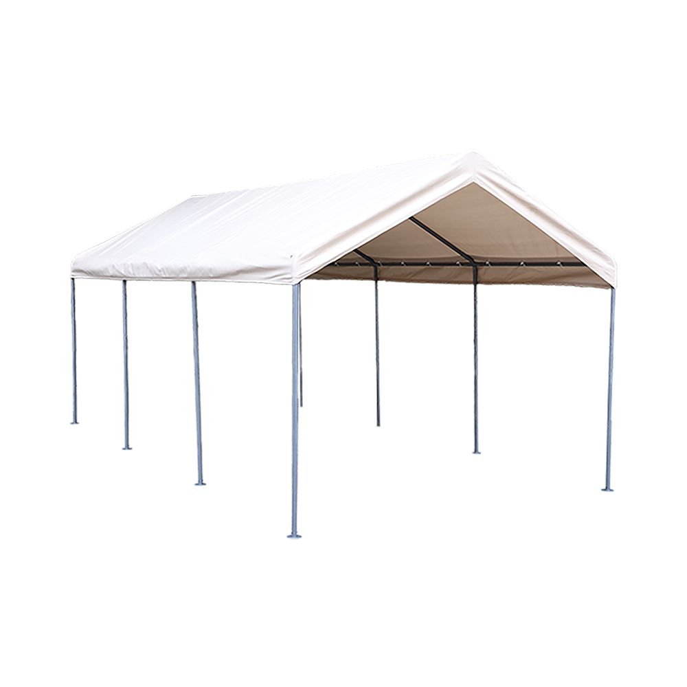 車庫テント　カバーなし　UV　ガレージテント　BEIGE ベージュ・カバーなし バイクガレージ テント 車庫テント ガレージ