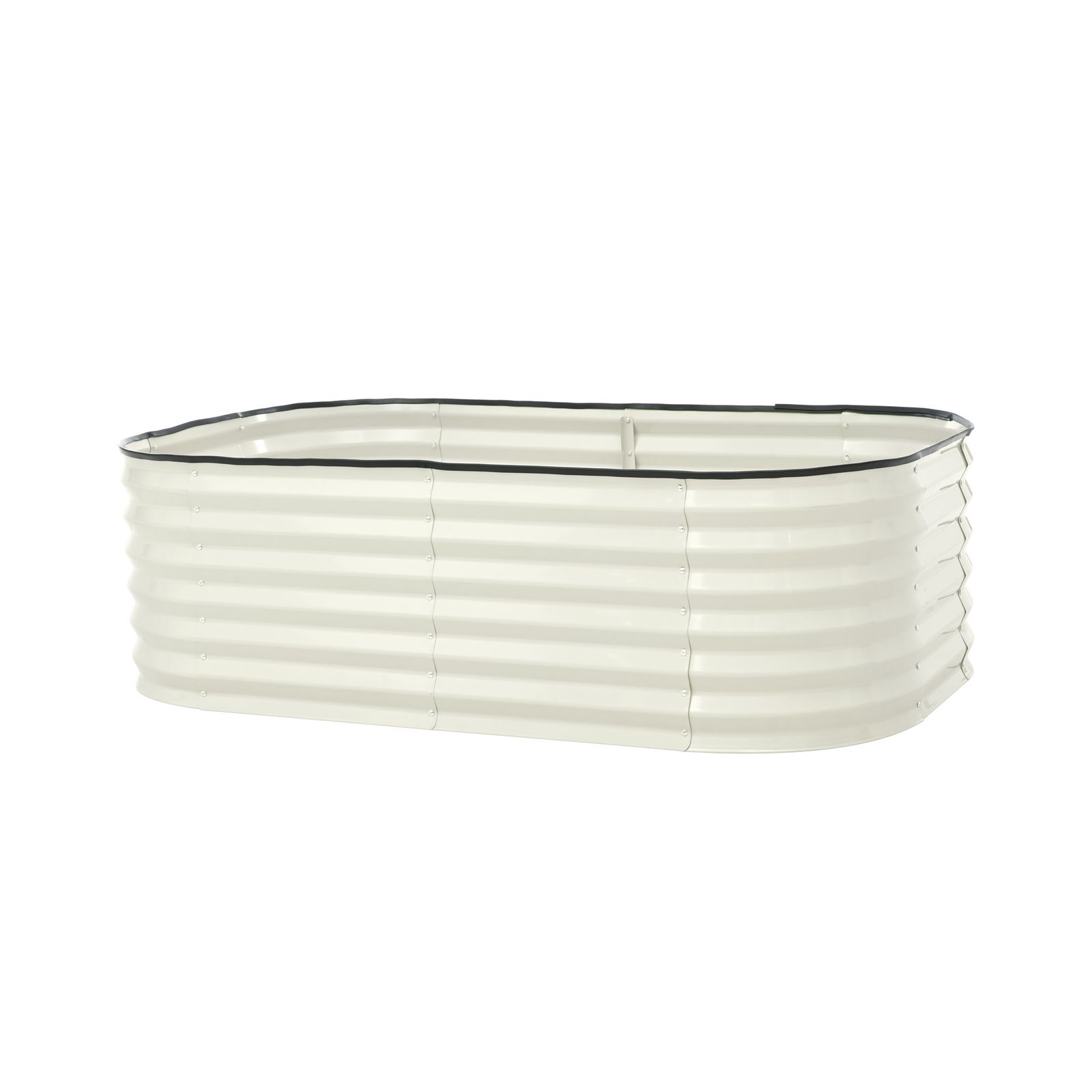 レイズドベッド ガーデンベッド L 150×W 90×H 45 cm 腐らない 庭 野菜 プランター 果物栽培用 ガーデンフレーム おしゃれ 組立簡単 ガーデンボックス 屋外 家庭菜園 DIY 植物 花 花園 家庭用 アイボリー