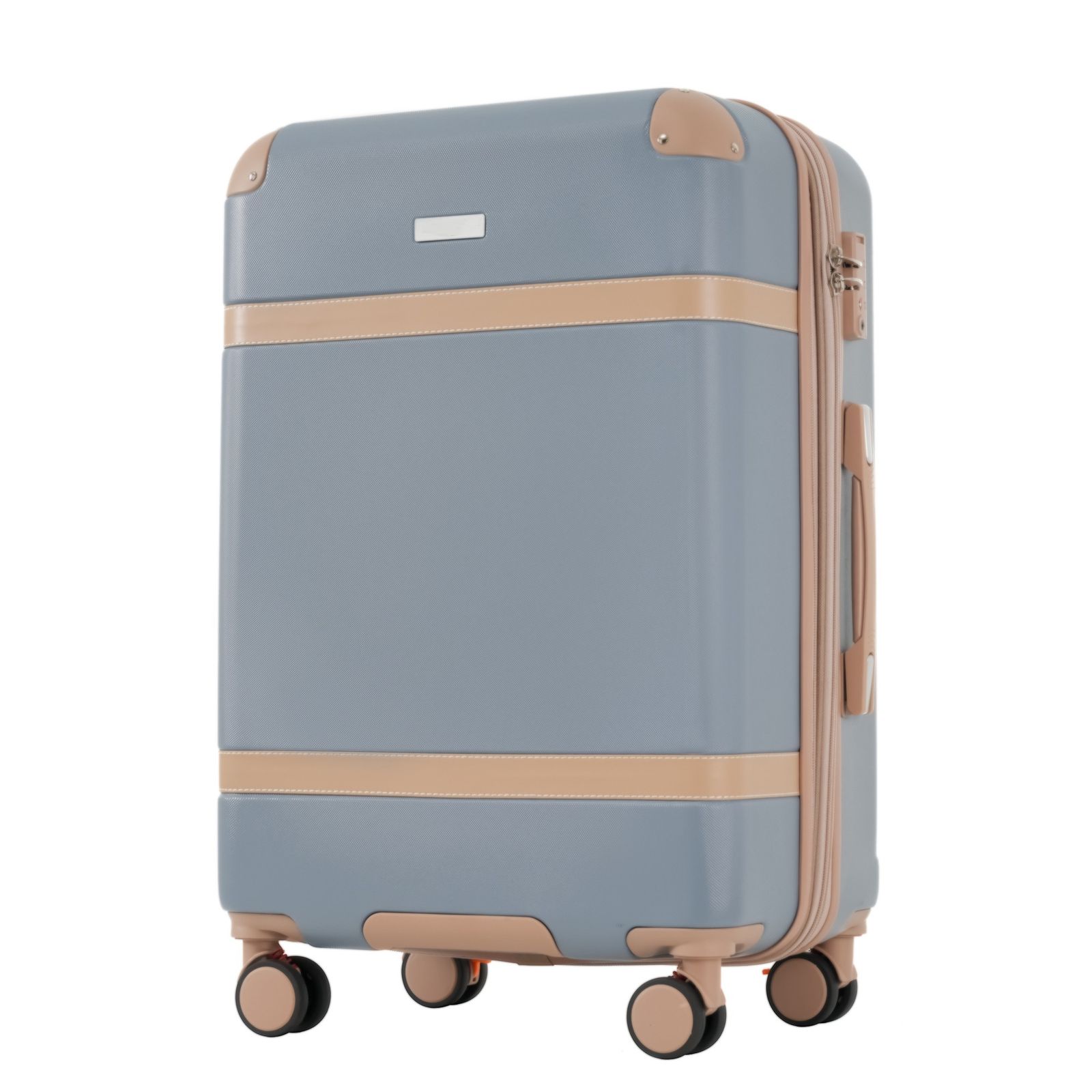 スーツケース Mサイズ キャリーケース キャリーバッグ ストッパー付き 容量拡張機能 フック式底足 TSAロック搭載 4日-7日用 中型 suitcase