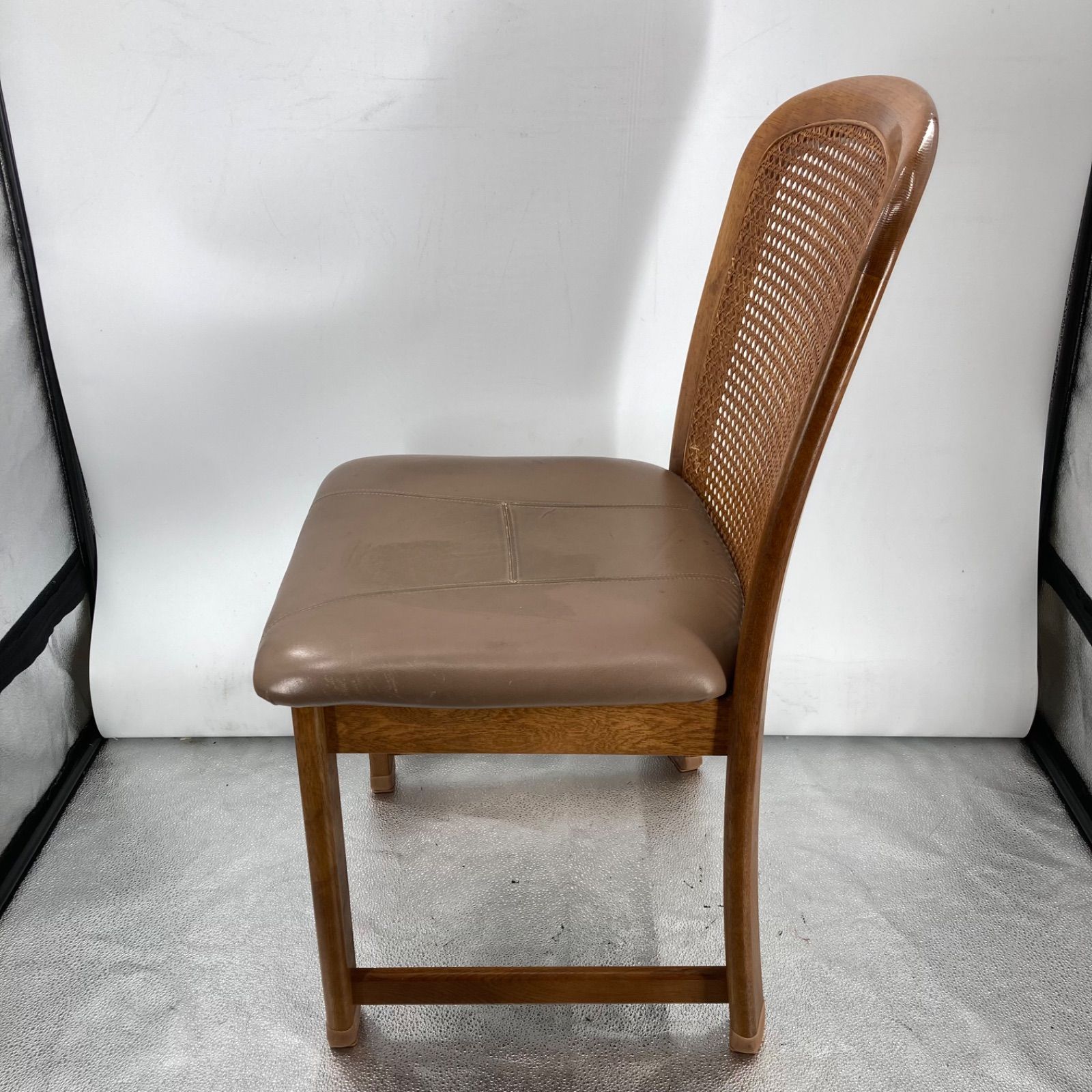 karimoku カリモク 籐張り ダイニングチェア 木製 オールドカリモク