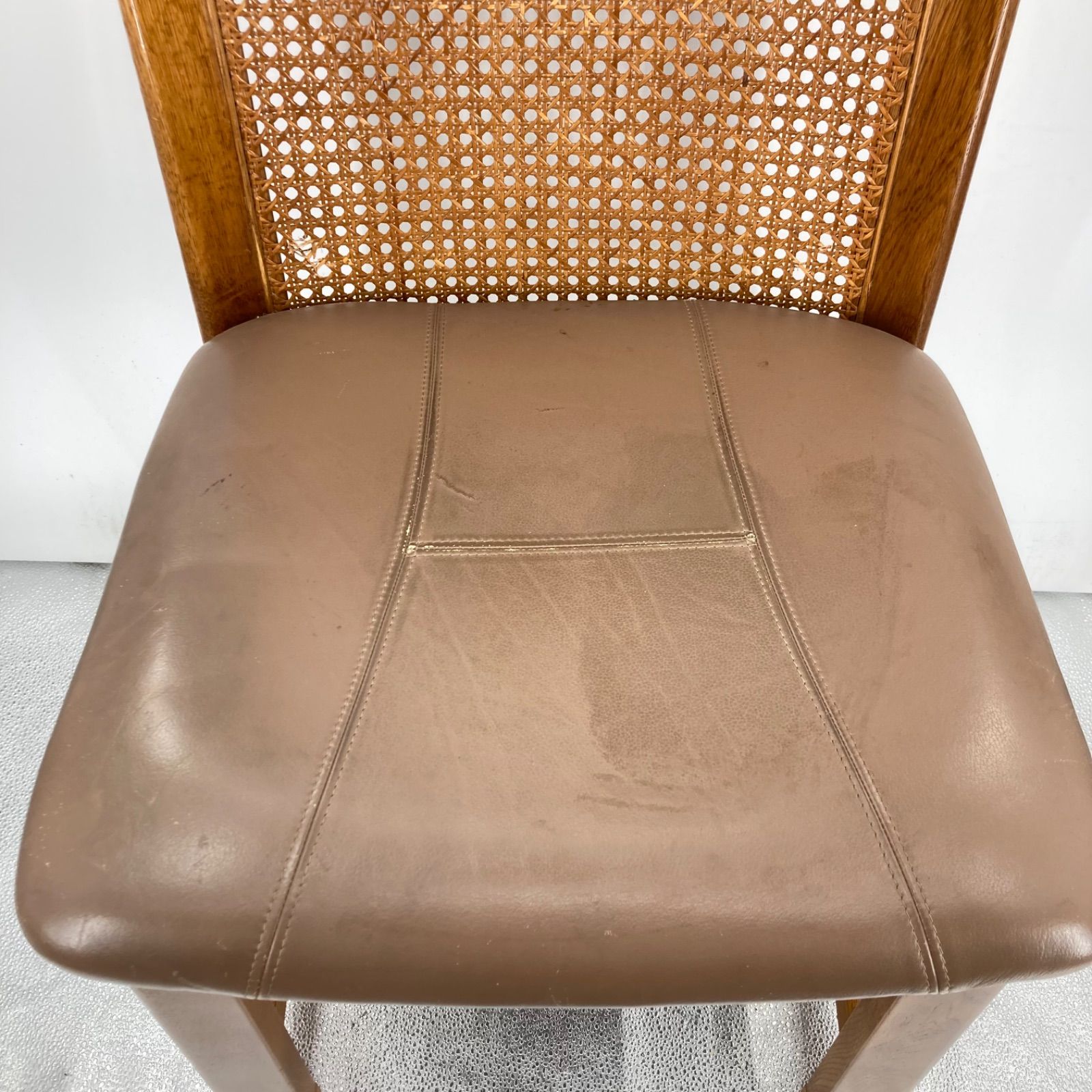 karimoku カリモク 籐張り ダイニングチェア 木製 オールドカリモク