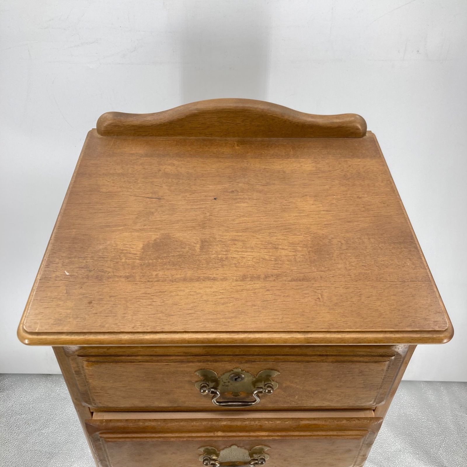 KARIMOKU カリモク アンティーク チェスト 電話台 5段 サイド