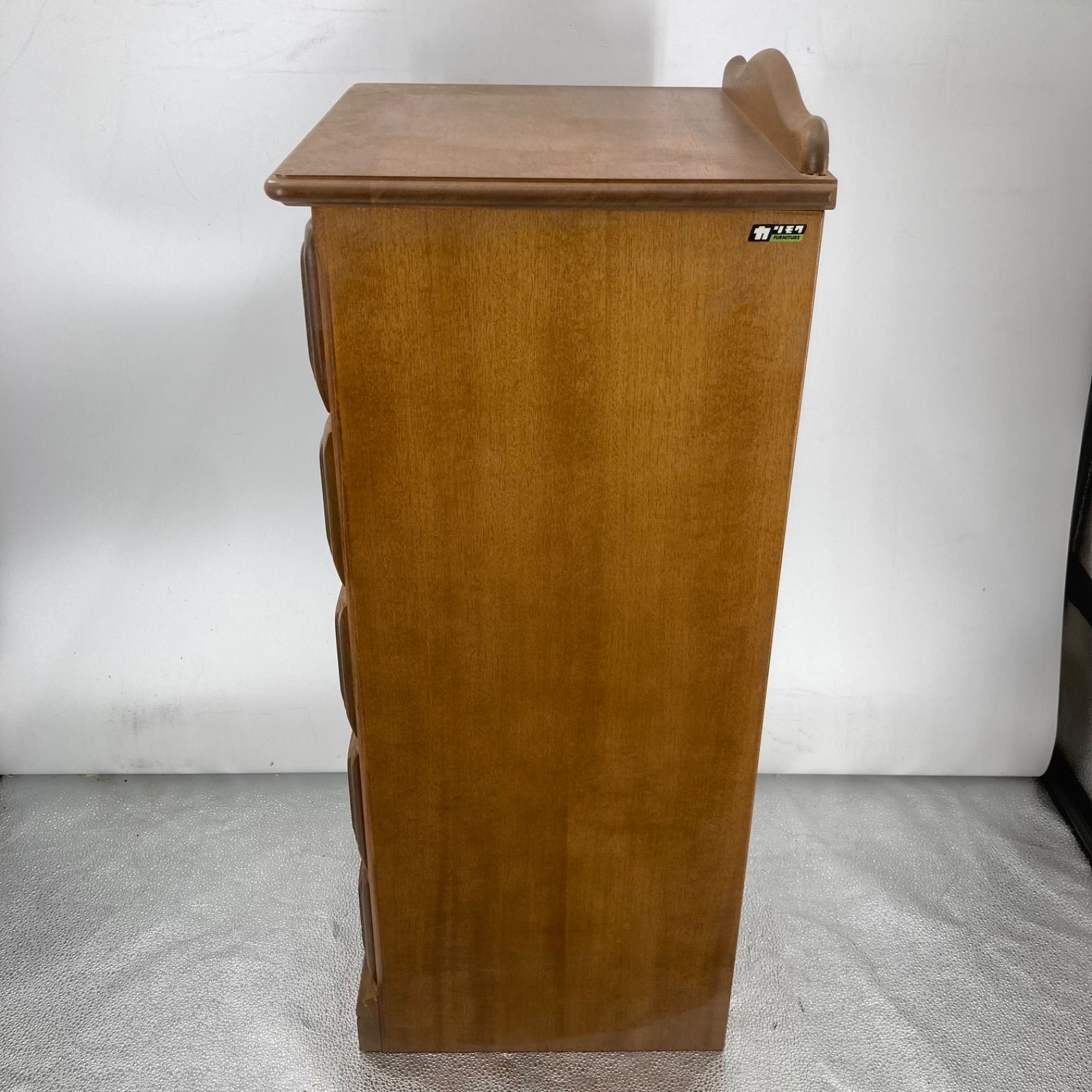 KARIMOKU カリモク アンティーク チェスト 電話台 5段 サイド