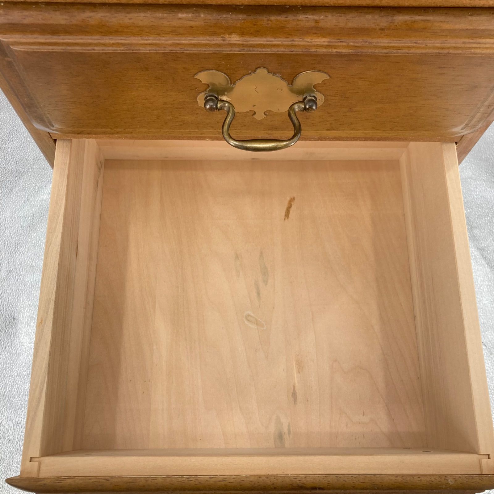 KARIMOKU カリモク アンティーク チェスト 電話台 5段 サイド