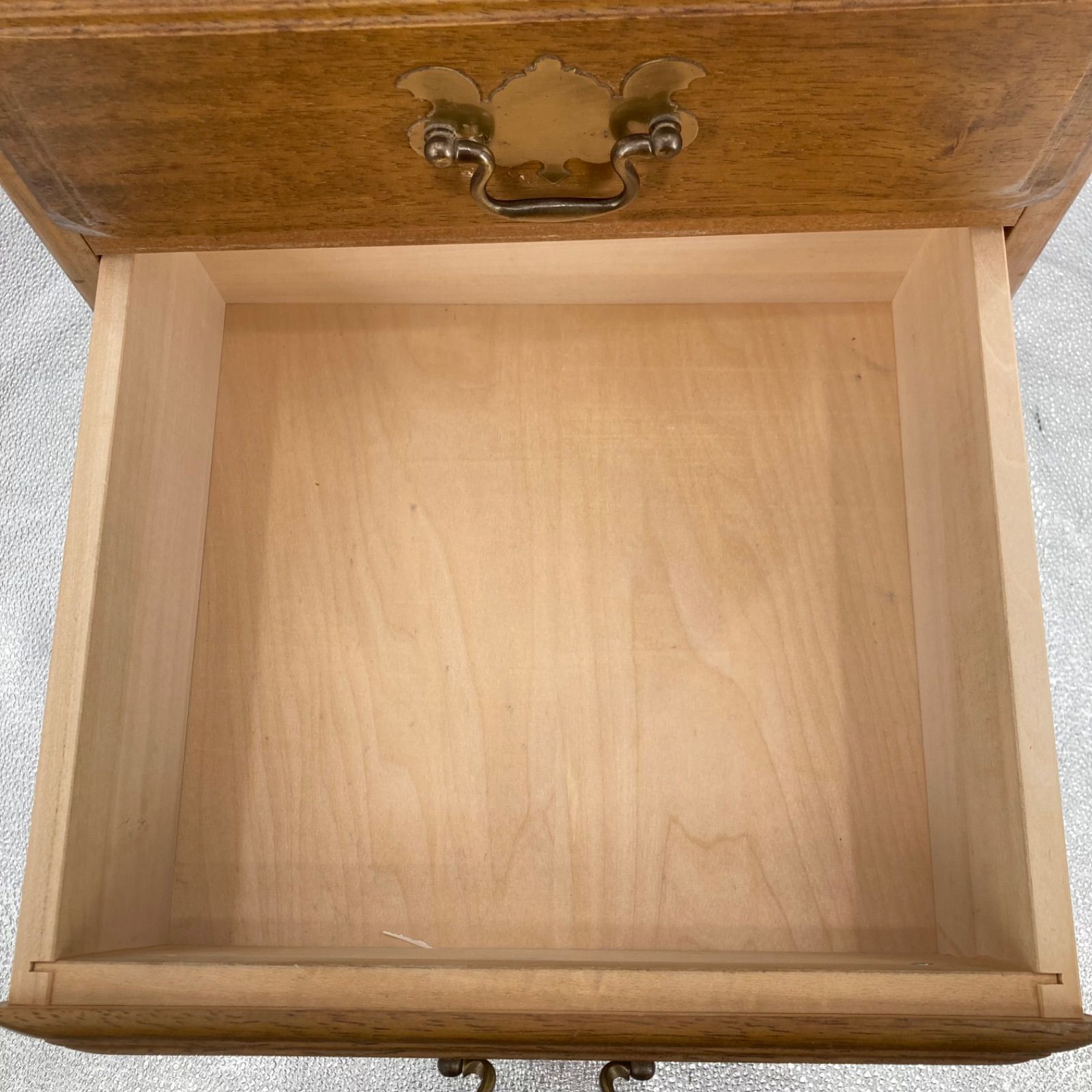 KARIMOKU カリモク アンティーク チェスト 電話台 5段 サイド