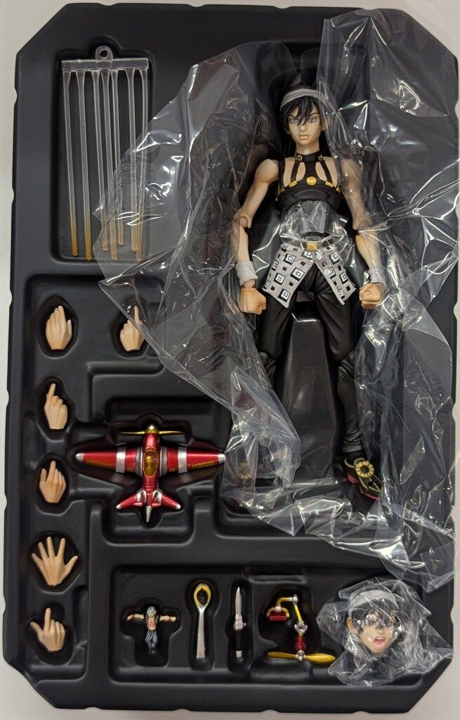 新品 メディコス WF限定特典付き 超像可動 ナランチャ As Ver.ブラック 超像可動『ジョジョの奇妙な冒険 第5部』「ナランチャ・ギルガ＆As Ver