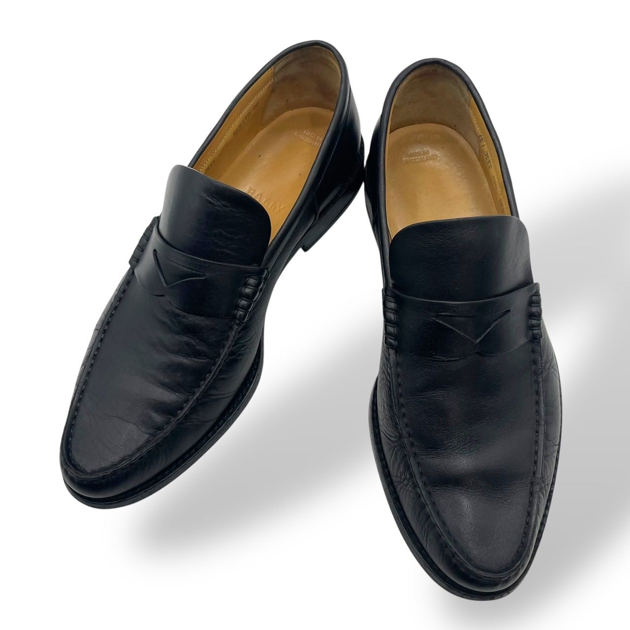 極美品 BALLY バリー レザーシューズ 革靴 コインローファー ビジネス 