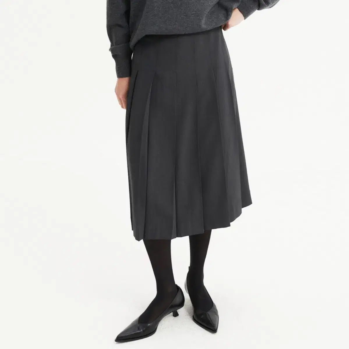 イア EAAH DENISE プリーツスカート 55-66