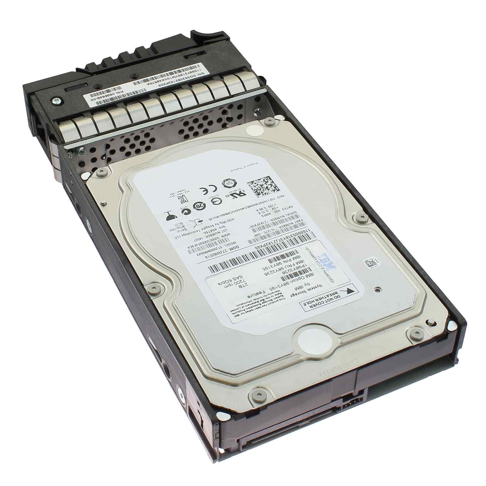 90日保証 再生品 IBM 98 Y 3195 3238 2 TB 7.2 K 3.5 SAS HDD Enterprise Server Hard Drive