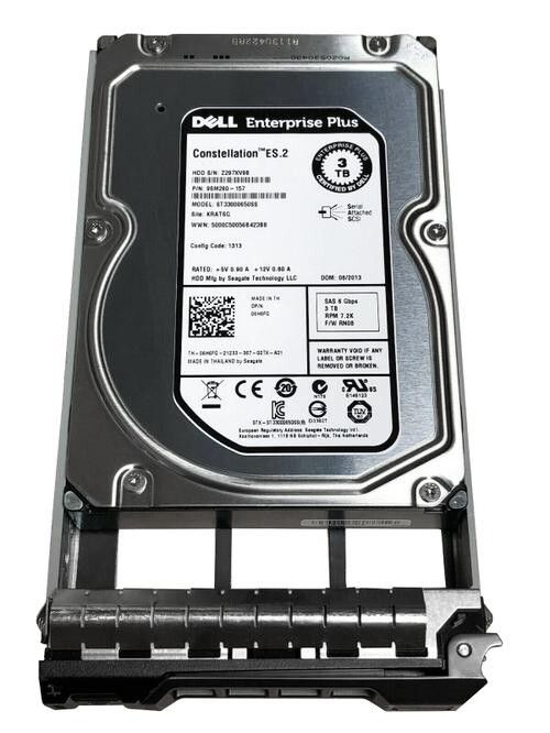90日保証 再生品 Dell 6 H FG 3 TB 7 2 K 5 SAS HDD Enterprise Server Hard Drive Gbps