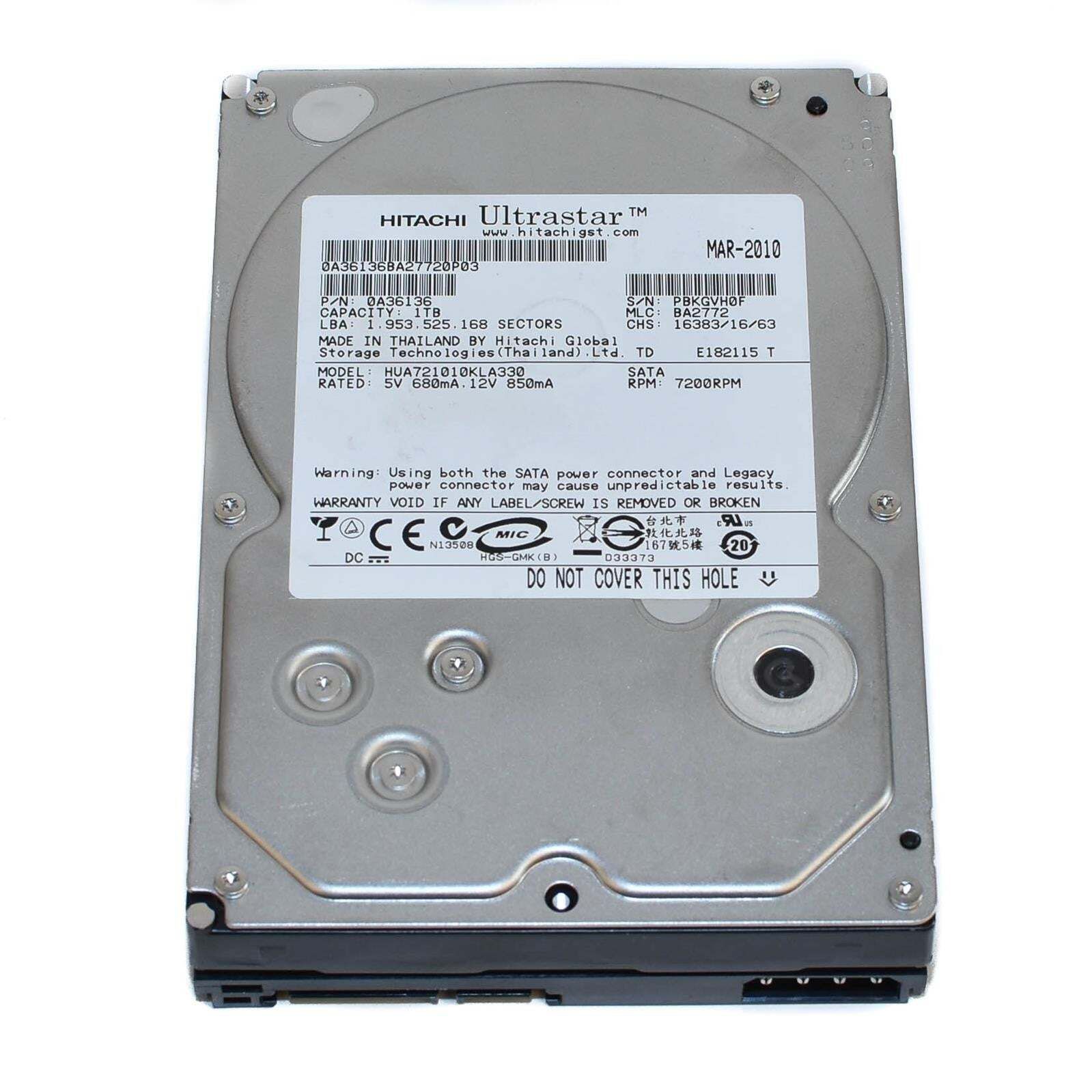 90日保証 再生品 HITACHI Ultrastar 3.5 1 TB SATA 0 A 36136